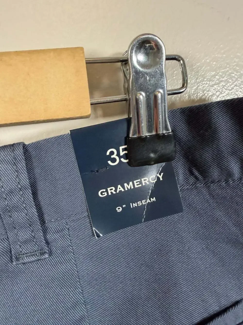 J. Crew Flex Gramercy Chino Shorts Size 35 Blue 9